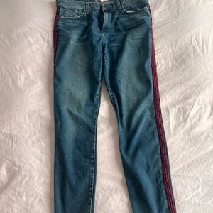 Current/Elliot Blue Jeans with Red Stripe size 30